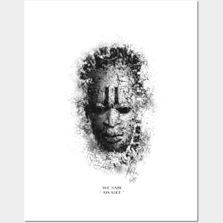 Black MASK with Pidgin text Posters and Art